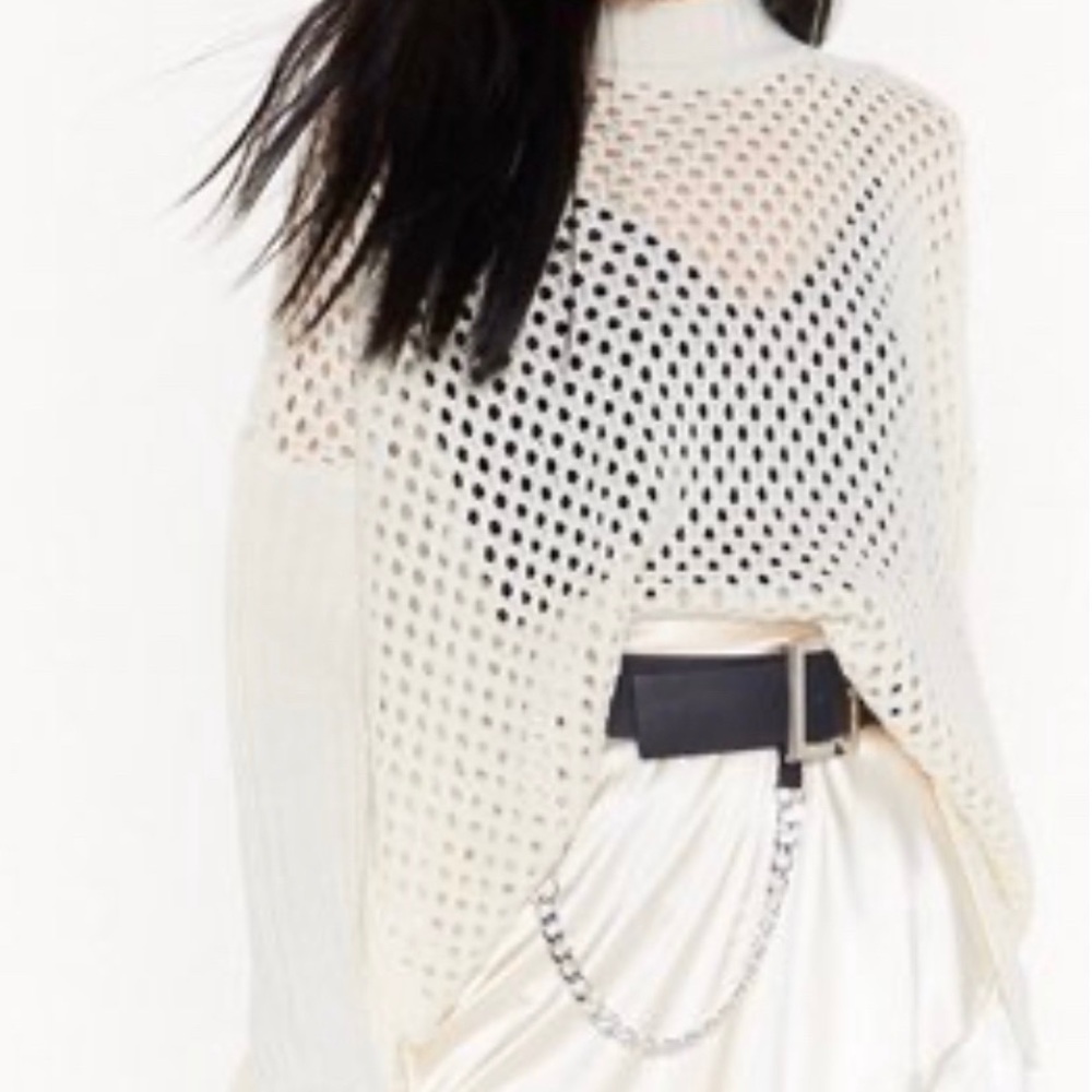 Nasty Gal Open Knit Sweater